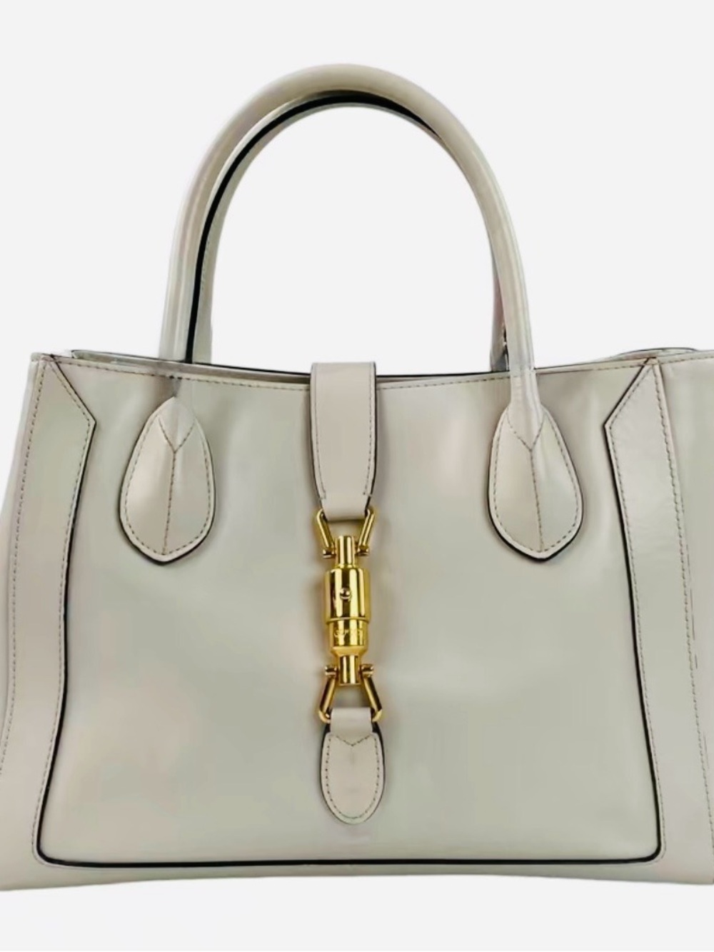 Gucci Jackie Medium Tote Neutral with Jackie GoldHardware